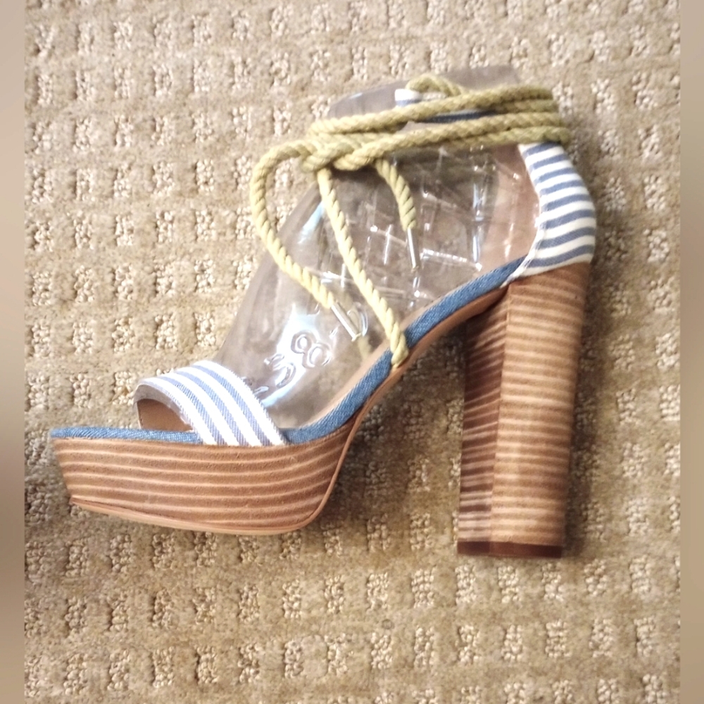 🇺🇸 Steve Madden Rue Block Heel Platform Sandals - Picture 6 of 12